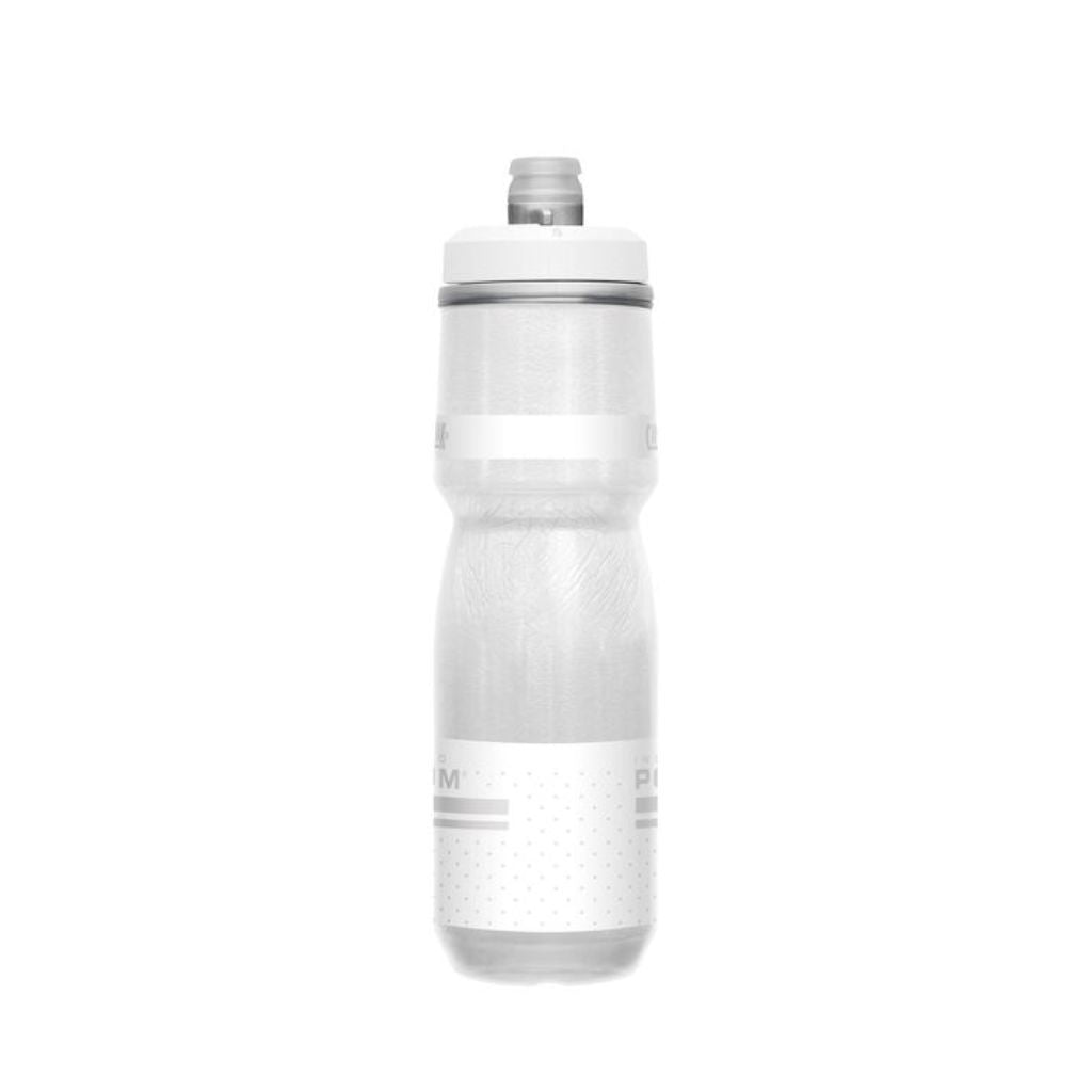 Botella Caramañola Camelbak Podium Chill 700ml, Doble Insulación - Blanco Reflectivo