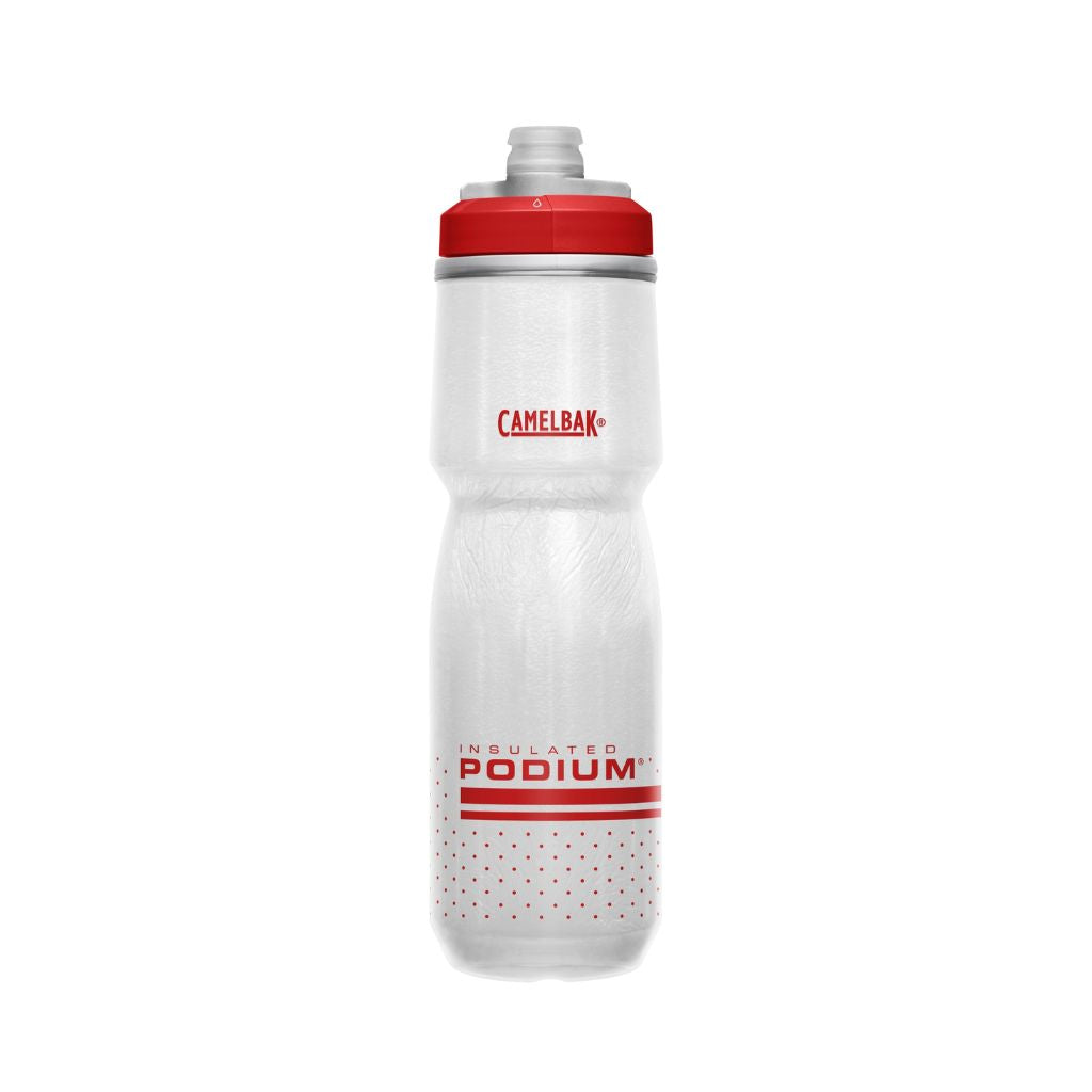 Botella Caramañola Camelbak Podium Chill 700ml, Doble Insulación - Rojo/Blanco