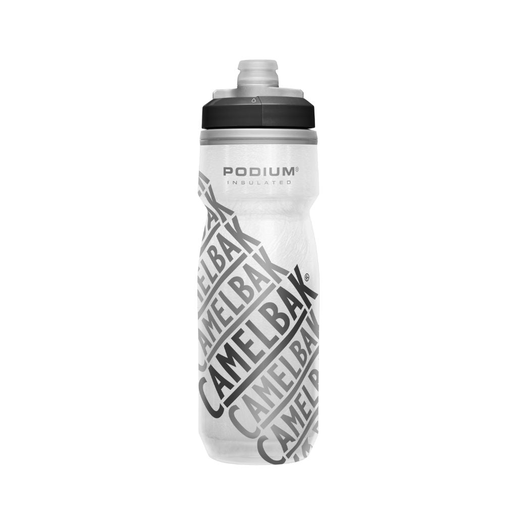 Botella Caramañola Camelbak Podium Chill 600ml, Doble Insulación - Edición Carrera Negro