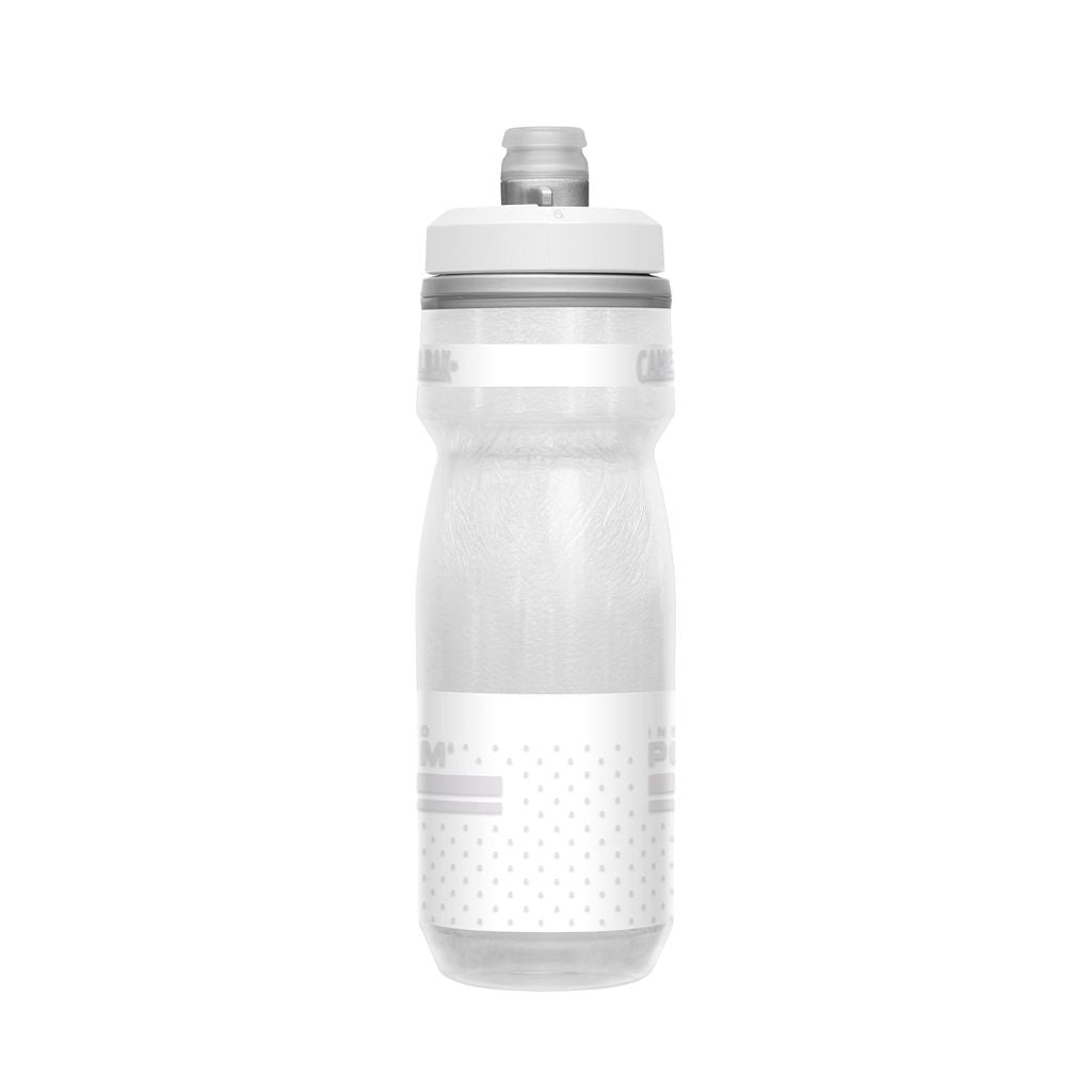 Botella Caramañola Camelbak Podium Chill 600ml, Doble Insulación - Blanco Reflectivo