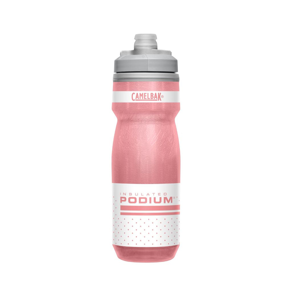 Botella Caramañola Camelbak Podium Chill 600ml, Doble Insulación - Rosa Reflectivo