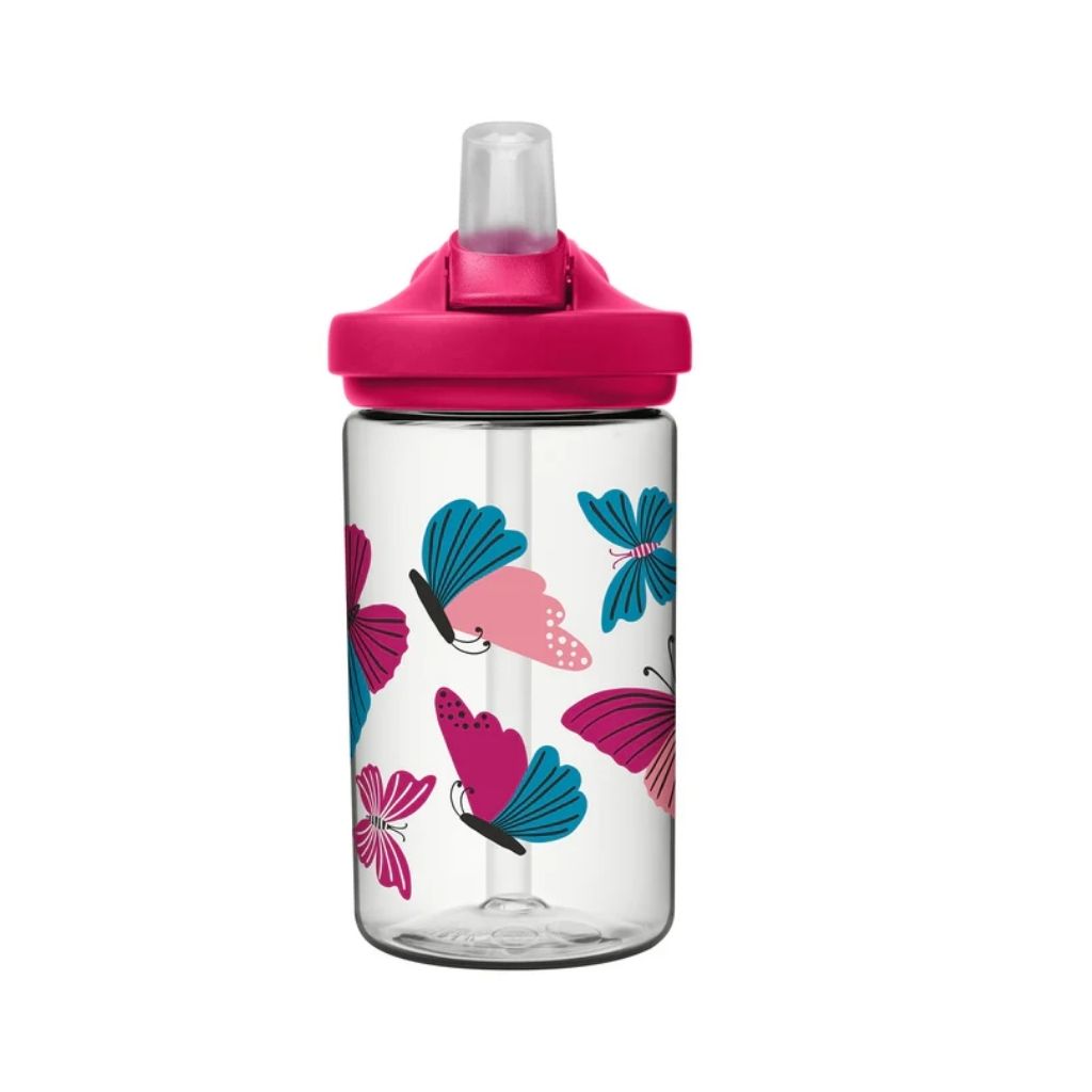 Botella Caramañola Camelbak Eddy+ Kids 400ml - Mariposas Transparente