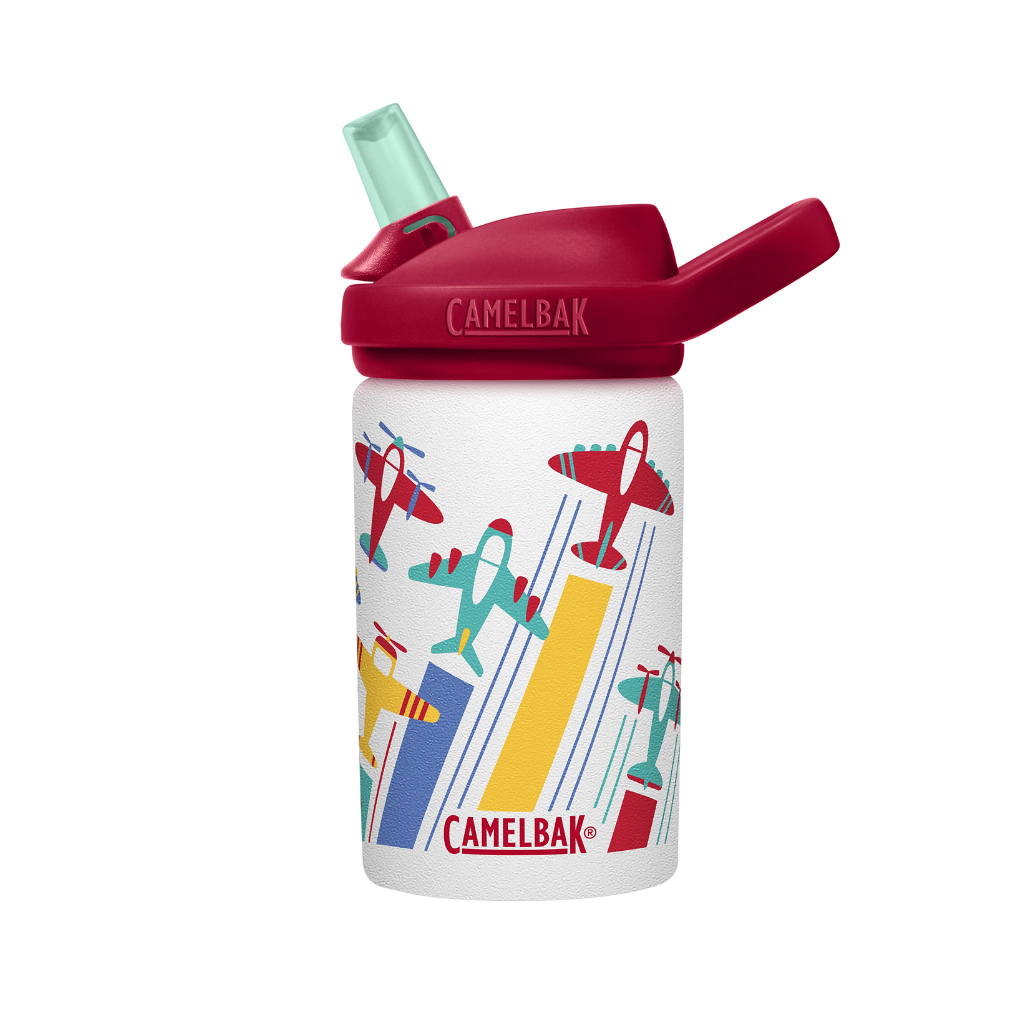 Botella Caramañola Camelbak Eddy+ Kids 400ml, Acero inoxidable - Aviones