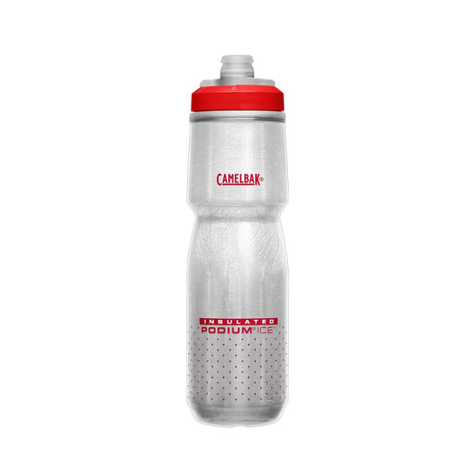 Botella Caramañola Camelbak Podium Ice 600ml, Triple Insuladoción - Rojo/Blanco