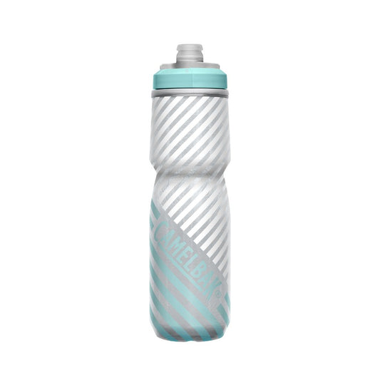 Botella Caramañola Camelbak Podium Chill Outdoor 700ml, Doble Insuladoción - Celeste/Gris