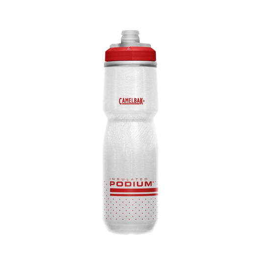 Botella Caramañola Camelbak Podium Chill 700ml, Doble Insuladoción - Rojo/Blanco