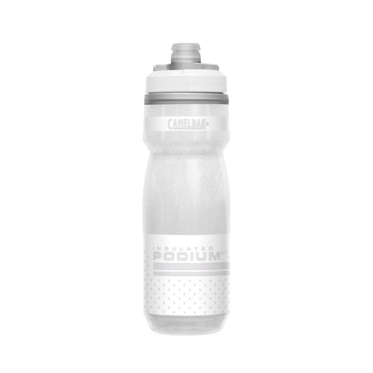 Botella Caramañola Camelbak Podium Chill 600ml, Doble Insuladoción - Blanco Reflectivo