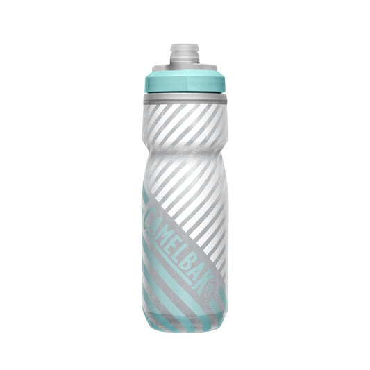 Botella Caramañola Camelbak Podium Chill Outdoor 600ml, Doble Insuladoción - Celeste/Gris