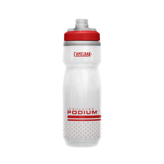 Botella Caramañola Camelbak Podium Chill 600ml, Doble Insuladoción - Rojo/Blanco