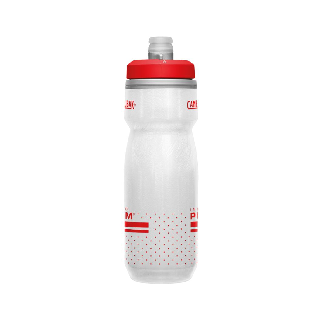 Botella Caramañola Camelbak Podium Chill 600ml, Doble Insuladoción - Rojo/Blanco