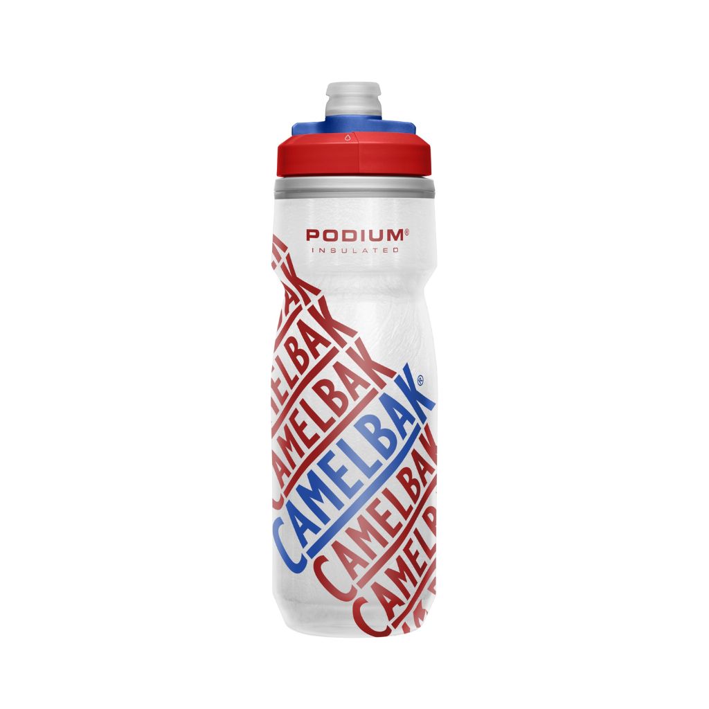 Botella Caramañola Camelbak Podium Chill 600ml, Doble Insuladoción - Edición Carrera Rojo