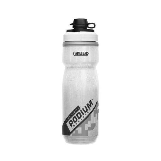 Botella Caramañola Camelbak Podium Dirt Series Chill 600ml, Doble Insuladoción - Blanco