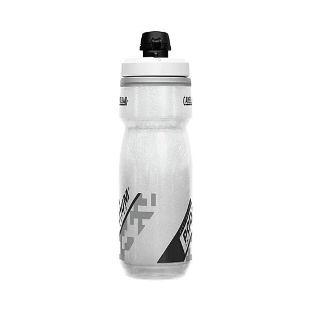 Botella Caramañola Camelbak Podium Dirt Series Chill 600ml, Doble Insuladoción - Blanco