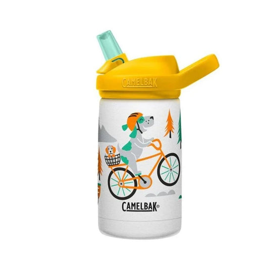 Botella Caramañola Camelbak Eddy+ Kids 350ml, Acero  inoxidable Insulado - Perros en Bicicleta